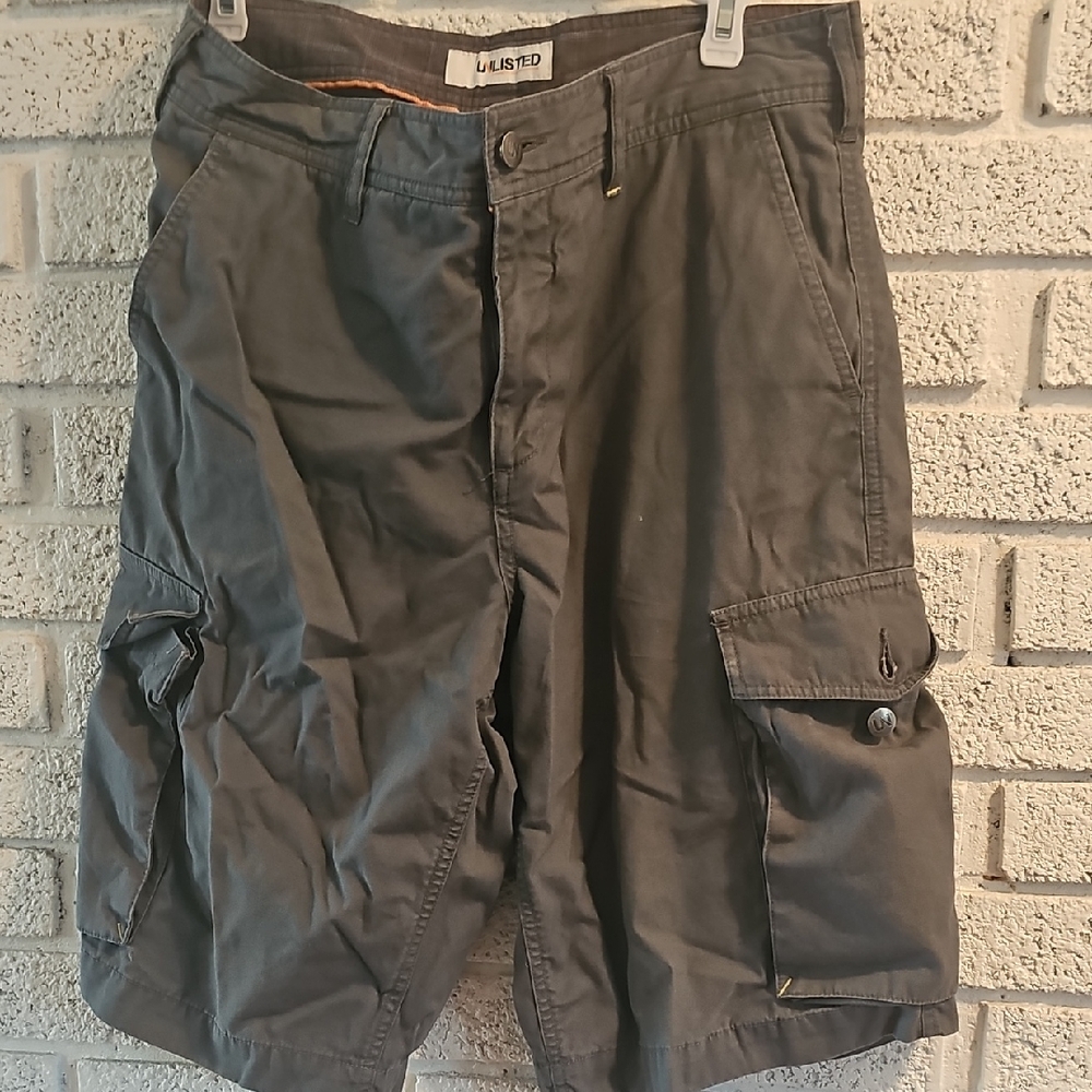 Unlisted Men's Dark Gray Cargo Shorts